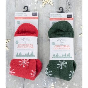 Christmas Wool Snowflake Socks