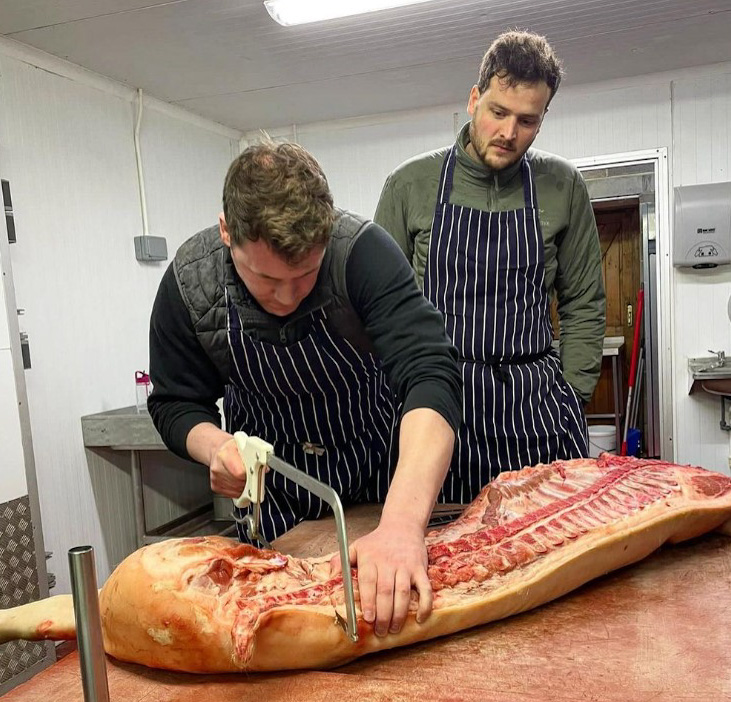 tommy banks and wil lockwood charcuterie course pig