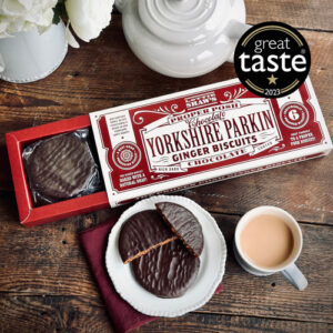 Chocolate Yorkshire Parkin Ginger Biscuits